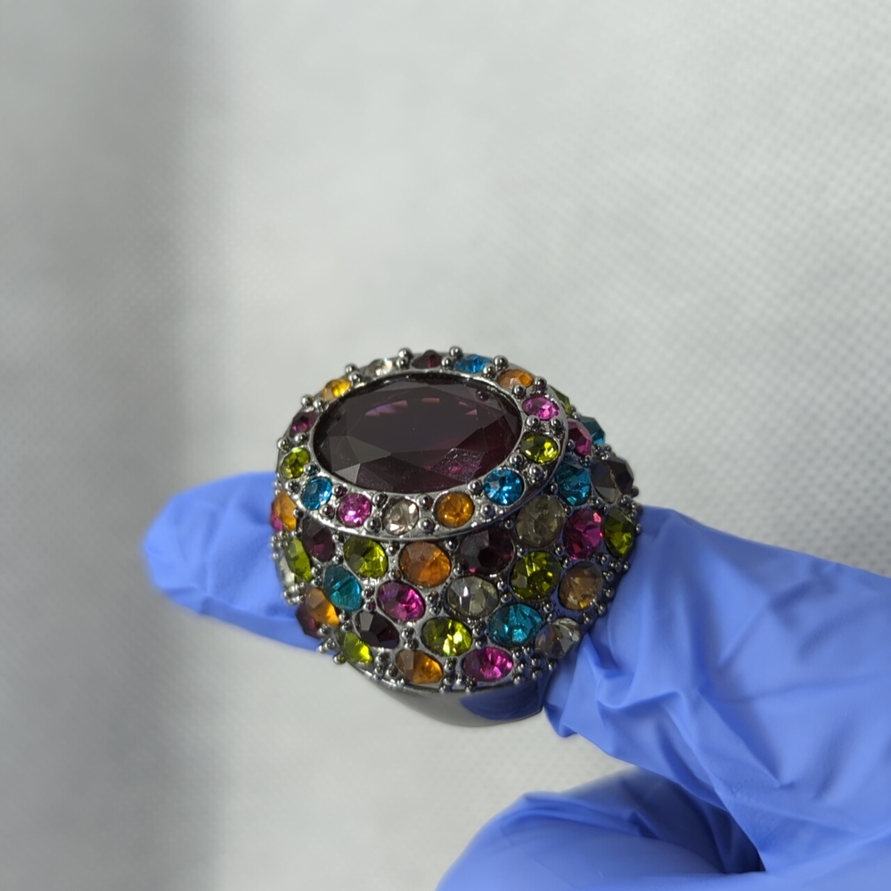 Purple & Multi Color Ring - Picture 11 of 12